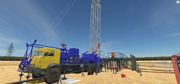 Тренажер Имитация процесса подготовительных работ к ремонту скважины