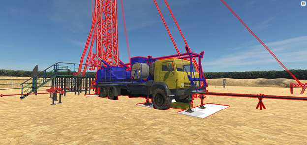 Тренажер Имитация процесса подготовительных работ к ремонту скважины 2