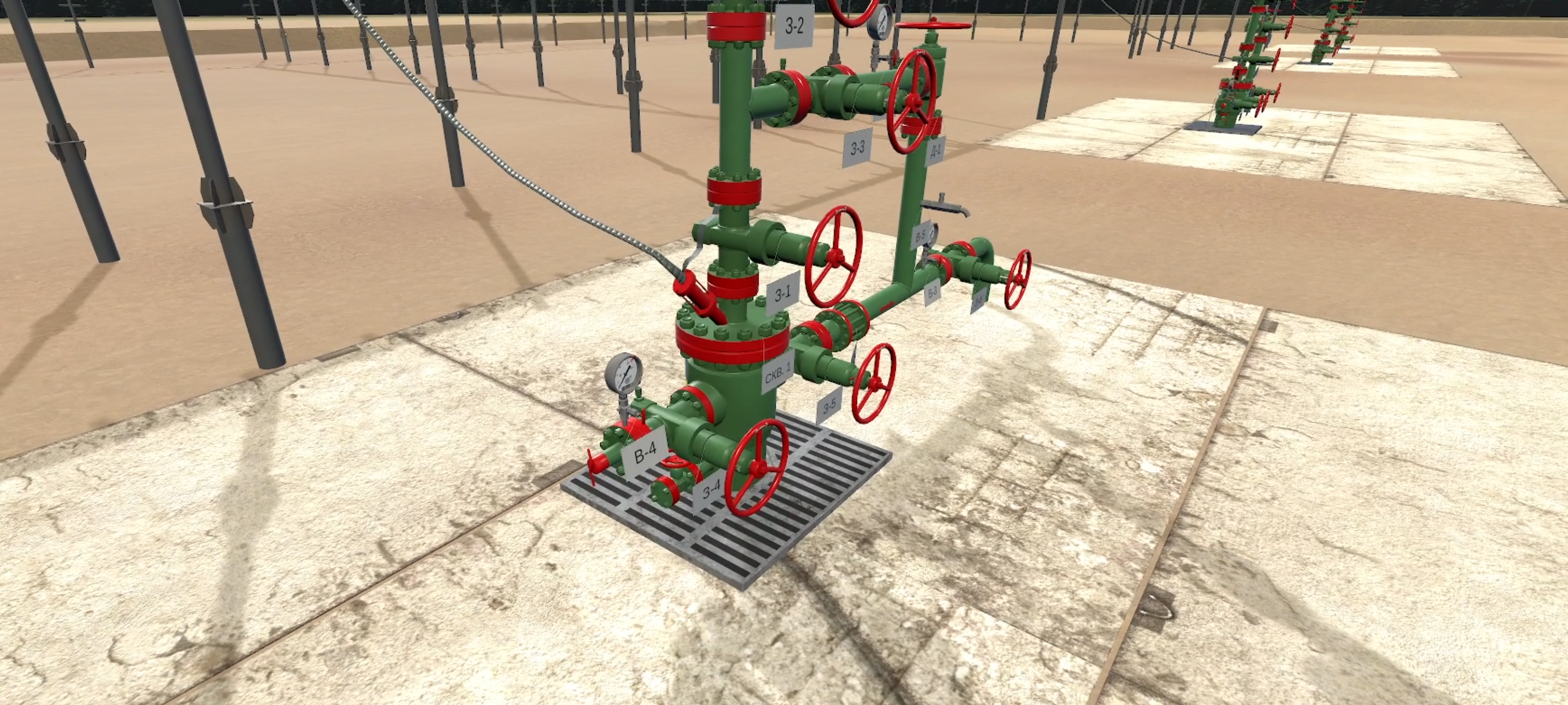 Тренажер Имитация процесса промывки скважины 2