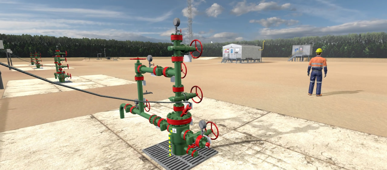 Тренажер Имитация процесса промывки скважины 4