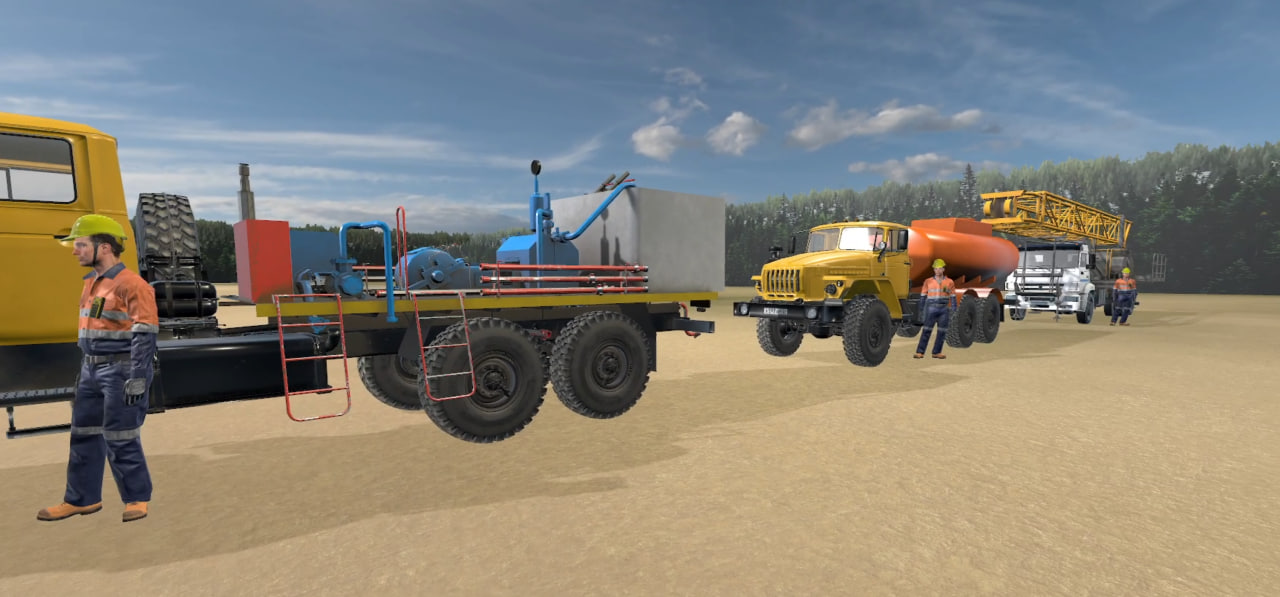 Тренажер Имитация процесса ремонтно-изоляционных работ в скважине 1