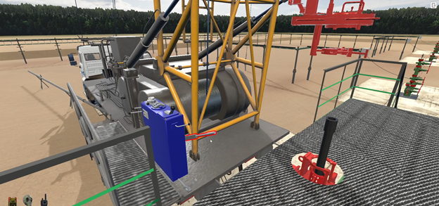 Тренажер Имитация процесса спуско-подъемных операций 2