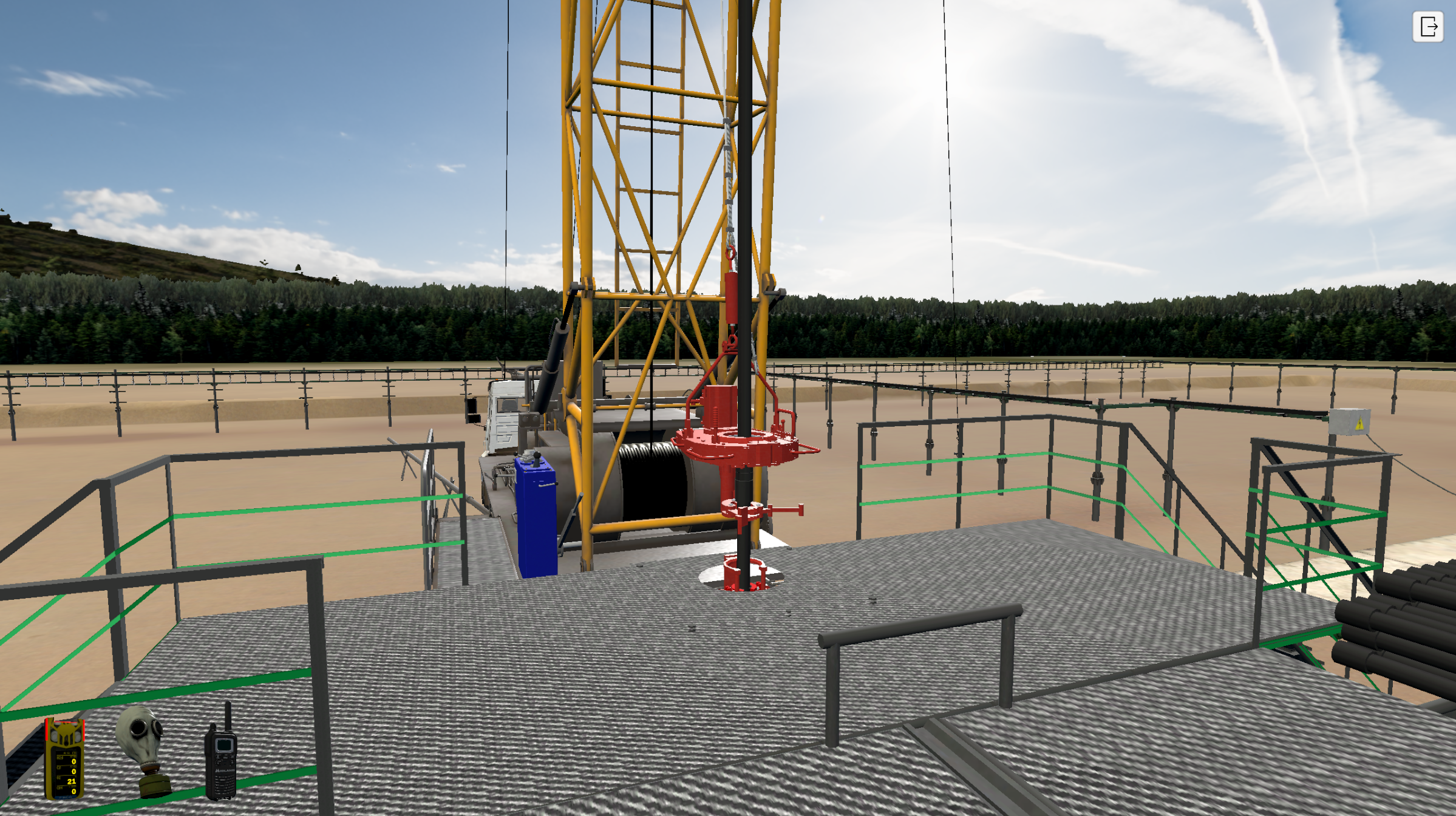 Тренажер Имитация процесса спуско-подъемных операций